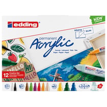 Set de marqueurs Acrylic Edding - Pack Créatif Basic - 12 pcs