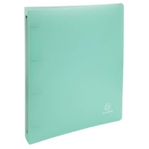 Classeur 4 anneaux 30 mm polypropylène Chromaline Pastel - A4 Maxi - Vert pastel - x 15 - Exacompta