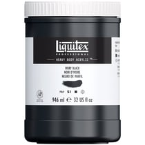 Peinture Acrylique en pot noir d'ivoire 946ml - Liquitex Heavy Body