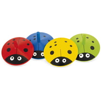 Lot de 4 toupies coccinelle - Ulysse