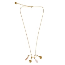 Collier à intentions du jour "Bonheur et Gratitude" doré - Omsaé