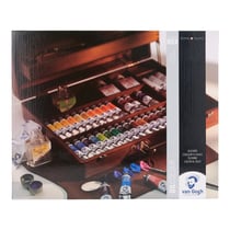 Coffret en bois de 32 tubes peinture à l'huile Van Gogh avec accessoires