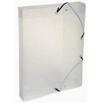 Boite de classement Exabox dos 40mm Polypropylène Crystal - A4 - Cristal - x 8 - Exacompta