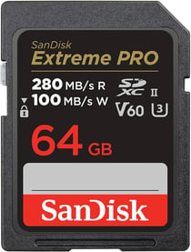 Carte mémoire SD SANDISK Extreme Pro - SDSDXEP-064G-GN4IN - Noire - 64 Go