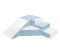 Set de 4 blocs blanc bleu pastel - Velinda