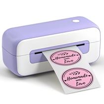 Mini Imprimante D'Étiquettes Thermique Haute Vitesse Pour Bureau Et Maison Violet 2 YONIS