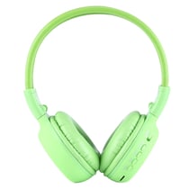 Casque Audio Sans Fil Stéréo Écran LCD Lecteur Voyant Lumineux Radio Fm Vert YONIS