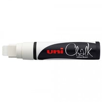 Marqueur craie Uni chalk marker Uni Ball pointe extra large blanc