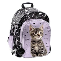 Sac à dos Chat Meow 38 CM - 2 compartiments