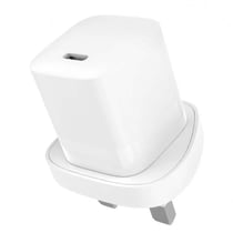 Jaym Chargeur Secteur Rapide USB-C 30W 3A Prise UK et Dubai Blanc