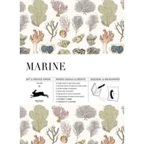 Papiers créatifs - Illustrations marine - Scrapbooking - 12 feuilles - 50x70cm