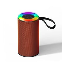 Enceinte Bluetooth Sans Fil Portable Étanche avec Lumière RGB et Super Bass Orange YONIS