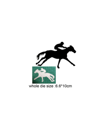 Die cheval au galop avec son cavalier