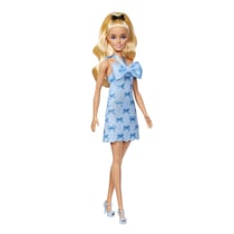 Barbie Fashionistas Poupee Robe Dos Nu Bleu Layette
