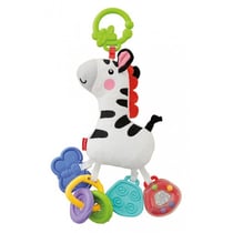 Peluche zèbre hochet ami de la jungle - fisher price - cbt36 - éveil bebe