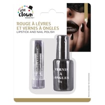 Vernis à ongles et rouge à lèvres - noir