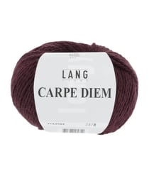 Pelote de Laine et Alpaga à tricoter CARPE DIEM - Lang Yarns 0164 Rouge Bordeaux