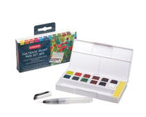 DERWENT - INKTENSE-palette 12 carrés encre aquarelables godet