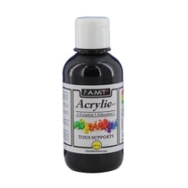 Peinture Acrylique en bouteille Noir 200ml - Amt