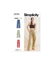 Patron Simplicity 9785 - Pantalon décontracté du 36 au 54 FR taille n°FR 36-44