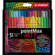 Feutres de coloriage - STABILO pointMax Arty - Pointe moyenne - 32 couleurs