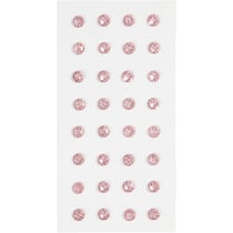 Pierres de strass, d 8 mm, rose clair, 32 pièces/ 1 Pq.