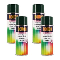 4 sprays de peinture Belton Spectral RAL6005 Vert mousse 400ml