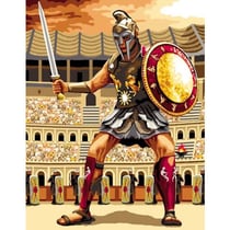 Princesse - Canevas antique Gladiateur Mimo Verdé 50x65cm
