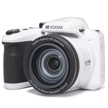 KODAK Pixpro Astro Zoom AZ405 - Appareil Photo Numérique Bridge, Zoom X40, Grand Angle de 24 mm, 20 Mégapixels, LCD 3, Vidéo Full HD 1080p, OIS, Pile AA - Blanc