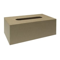 Boîte p.lingettes cosmétiq. FSC Rec.100%, 23,5x12x8cm, avec fond