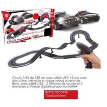 Circuit Course Tremplin 530 Cm Avec 2 Voitures Usb Tu Multicolore