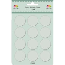 12 ronds bombés epoxy autocollant DIXI CRAFT