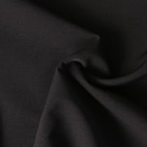 Tissu Crêpe Scuba extensible Nayeli uni Noir