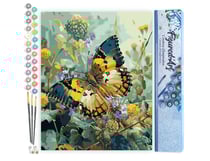 Peinture par Numéro Figured'Art - Papillon Janetta Forester - Kit de Loisir Créatif DIY Numéro d'Art Complet - 40x50cm sans châssis en bois