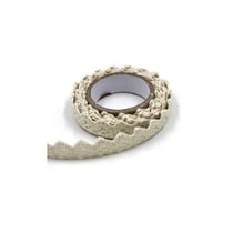 Washi masking tape ruban adhésif décoration crochet dentelle scrapbooking ECRU