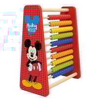 Boulier abaque en bois 10 rangees mickey - disney baby - jouet educatif premier age