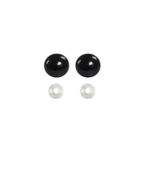 Lot de 10 Paires d'Yeux de Sécurité Circulo – 14 mm Noir