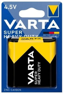 Blister x 1 Pile Plate Zinc-Carbon Superlife 4.5V 3R12