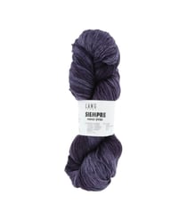 Pelote de coton et cupro (soie végane) à tricoter SIEMPRE - Lang Yarns 90 Violet