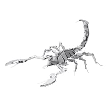 MetalEarth Insectes: SCORPION 11.89x8.12x5.15cm, maquette 3D en métal avec 1 feuille, sur carte 12x17cm, 14+