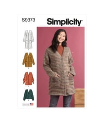 Patron Simplicity 9373 - Cardigans en tricot pour femme du 32 au 54 FR taille n°FR 32-54