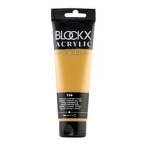 Peinture acrylique - Jaune chrome titane - 704 - BLOCKX Artist - Qualité beaux-arts - Tube 120ml