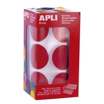 Apli Agipa - Gommettes rouleau Rond Ø 33 mm rouge x 708