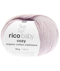 Pelote Rico Baby Cozy Organic Cotton Cashmere – Douceur et Naturel pour Bébé 06 Lilas clair