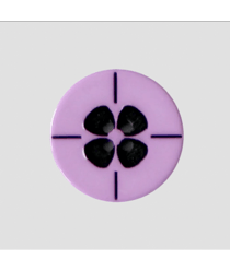Bouton fleur en polyester 4 trous 18mm - Prym 62 Violet