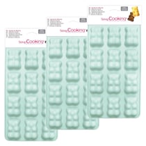 3 moules en silicone oursons guimauve-chocolat