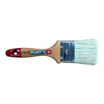 Pinceau - Plat - Spécial peinture avec solvant - N°60 - 6 cm largeur - Manche en bois