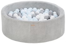Piscine à balles 200 balles 90 cm gris, bleu (pastel) - Velinda