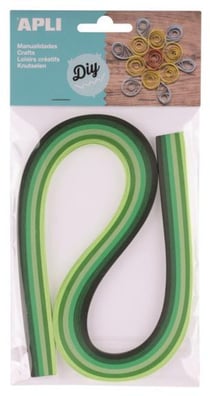 SACH QUILLING PAPIER TONS VERT 120 STRI