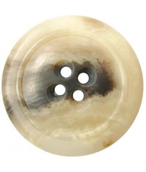 Bouton Manteau Chiné Ecru 34 mm X 1 - Union Knopf Ecru